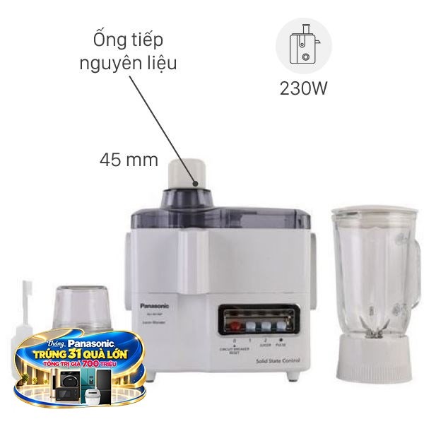 Máy xay ép đa năng Panasonic MJ-M176PWRA
