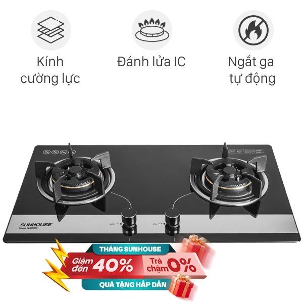 Bếp ga âm Sunhouse SHB8836