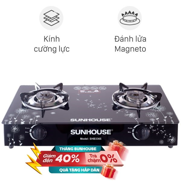 Bếp ga đôi Sunhouse SHB3365