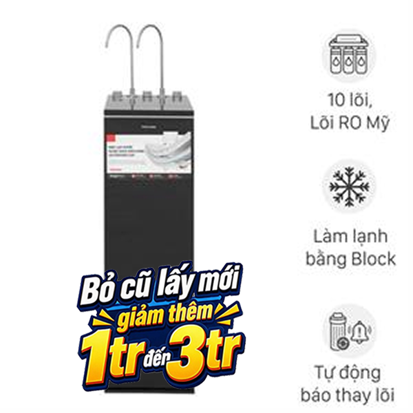 Máy lọc nước RO nóng nguội lạnh Hydrogen Toshiba TWP-WA3SVN(K) 10 lõi