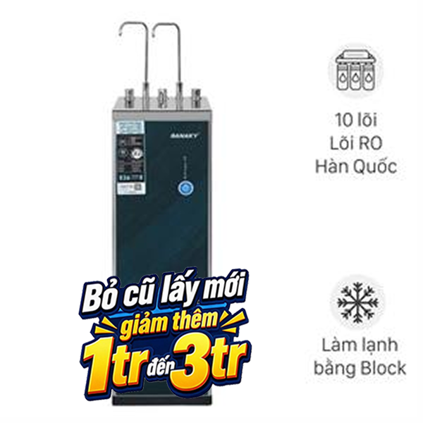 Máy lọc nước RO nóng nguội lạnh Hydrogen Sanaky SNK-S3HK85 10 lõi