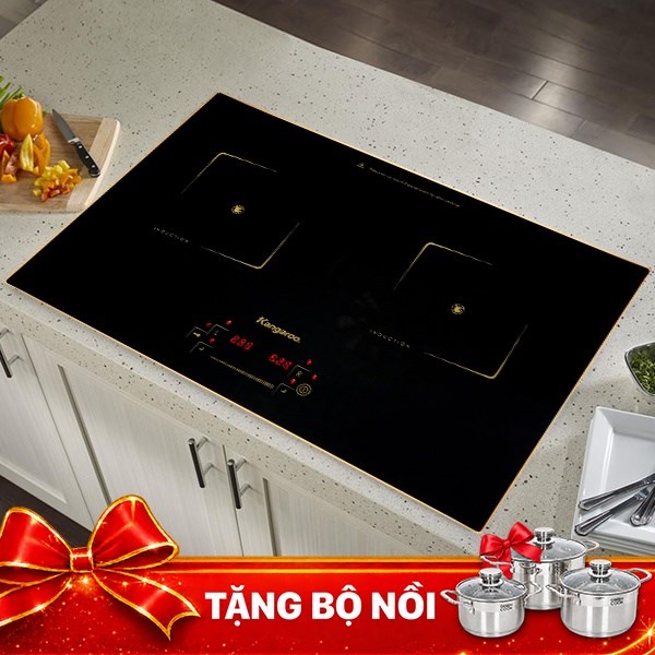 Bếp từ đôi âm Kangaroo KG438I 3500W