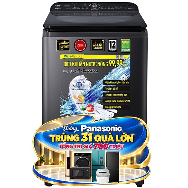 Máy giặt Panasonic Inverter 10.5 Kg NA-FD10VR1BV