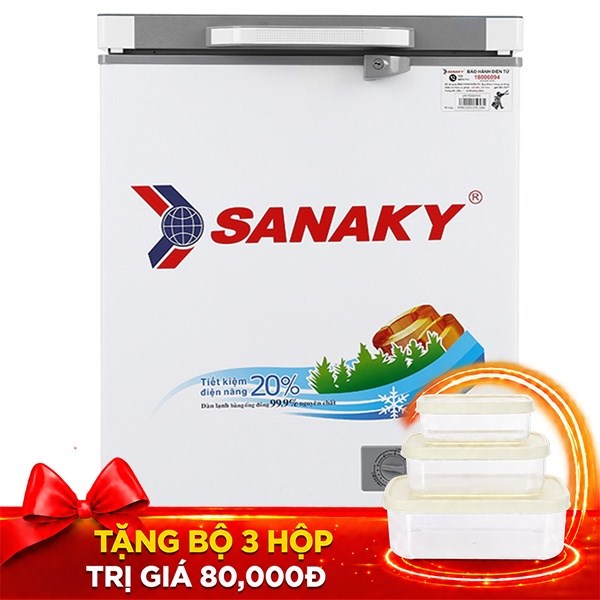 Tủ đông mini Sanaky  100 lít VH-1599HYK