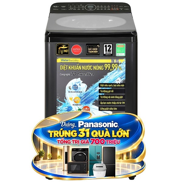 Máy giặt Panasonic Inverter 9.5 Kg NA-FD95V1BRV