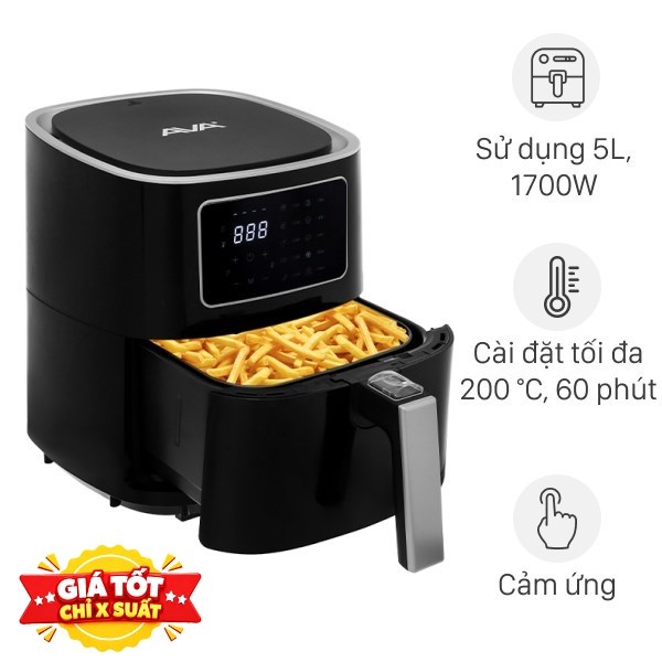 Nồi chiên không dầu AVA 5 lít AF40155D