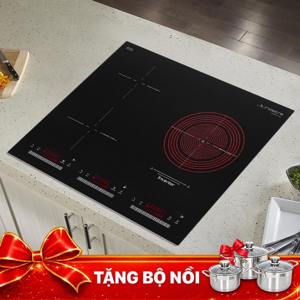Bếp từ hồng ngoại 3 vùng nấu âm Junger CEJ-300-IIF 5400W