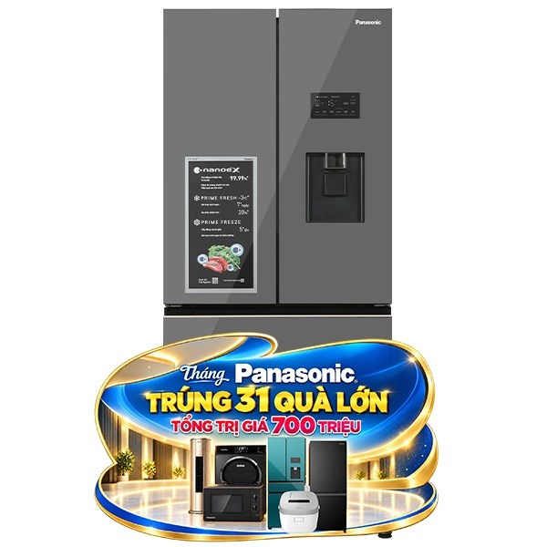 Panasonic Inverter 495 lít PRIME+ Edition NR-CW530XMMV