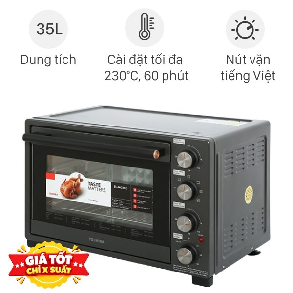 Lò nướng thùng Toshiba 1500W TL-MC35Z 35 lít
