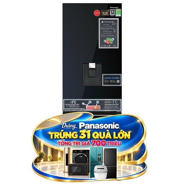 Panasonic Inverter 325 lít NR-BV361WGKV