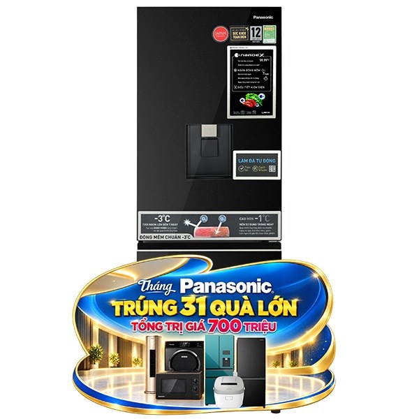Panasonic Inverter 300 lít NR-BV331WGKV