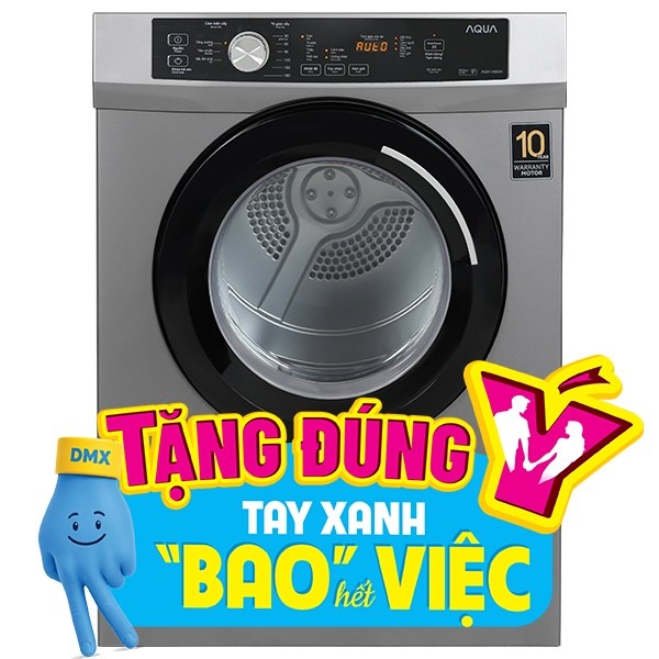 Máy sấy thông hơi Aqua 8 kg AQH-V800H SS