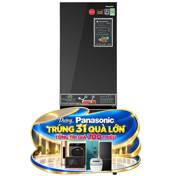 Panasonic Inverter 325 lít NR-BC361VGMV