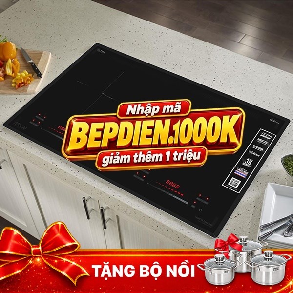 Bếp từ đôi âm Sunhouse MMB82052-TMD 4800W