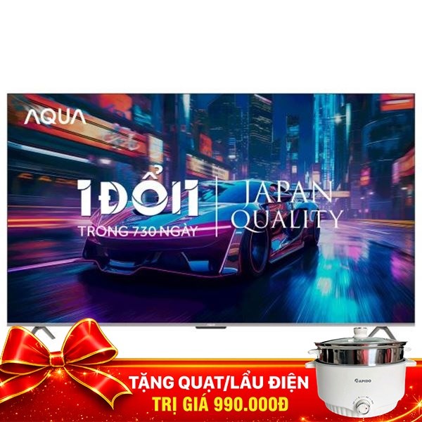 Google Tivi QLED Aqua 4K 75 inch AQT75S800UX