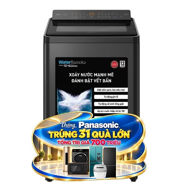 Máy giặt Panasonic Inverter 12.5 kg NA-FD125X3BV
