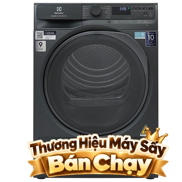 Máy sấy bơm nhiệt Electrolux 9 Kg EDH903R7SC