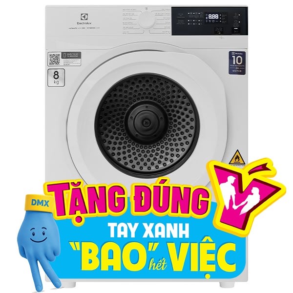 Máy sấy thông hơi Electrolux 8 Kg EDV804H3WC