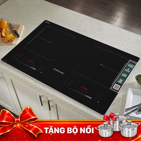 Bếp từ đôi âm Sunhouse SHB81272-MD 4000W