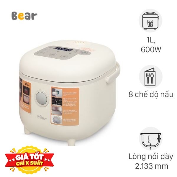 Nồi cơm điện tử Bear 1 lít RC-4H30U