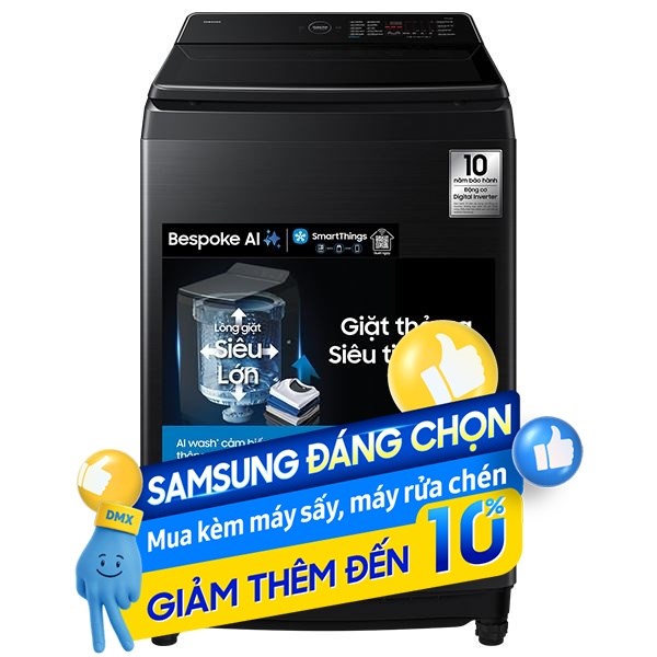 Samsung Inverter 19 Kg WA80F19B9BSV