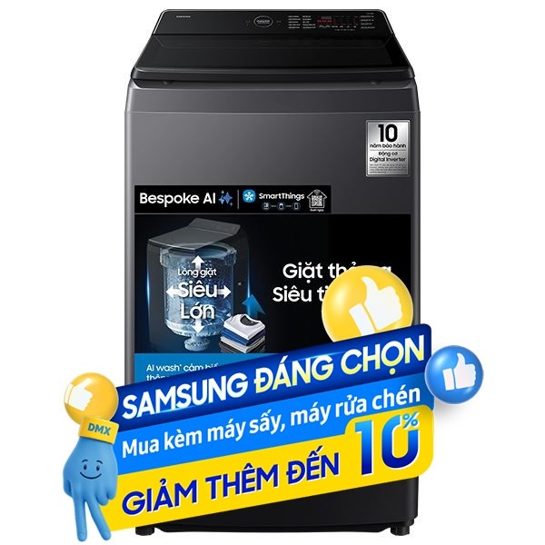 Samsung Inverter 15 Kg WA80F15S5CSV