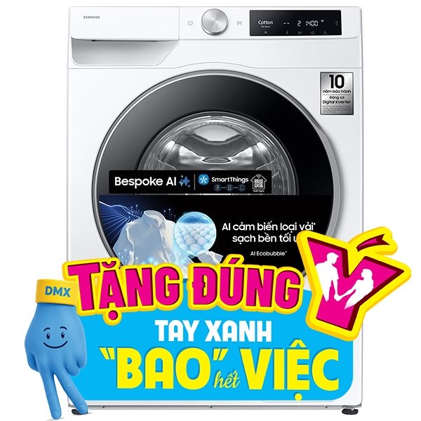 Máy giặt Samsung AI EcoBubble Inverter 10 kg WW10DG6U34LESV