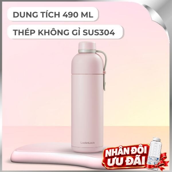 Bình giữ nhiệt Inox 304 490 ml Lock&Lock LHC4267PIK