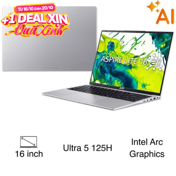 Acer Aspire Lite 16 AI AL16 71P 5674 Ultra 5 125H (NX.D4XSV.001)