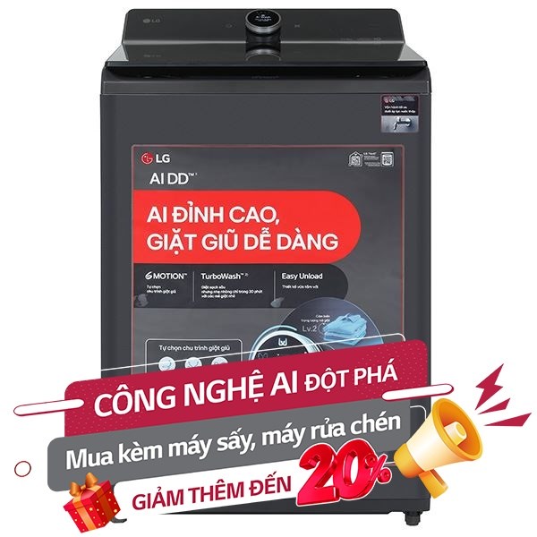 LG Inverter 22 Kg T2522AX7G