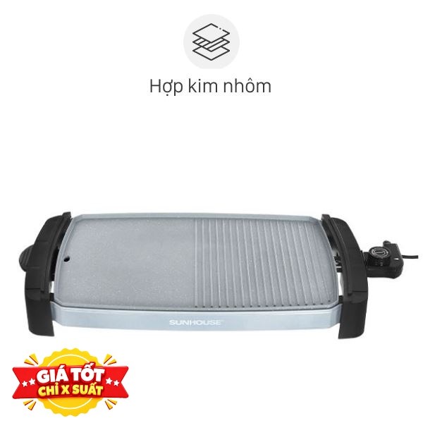 Bếp nướng điện Sunhouse 1800W SHD4612