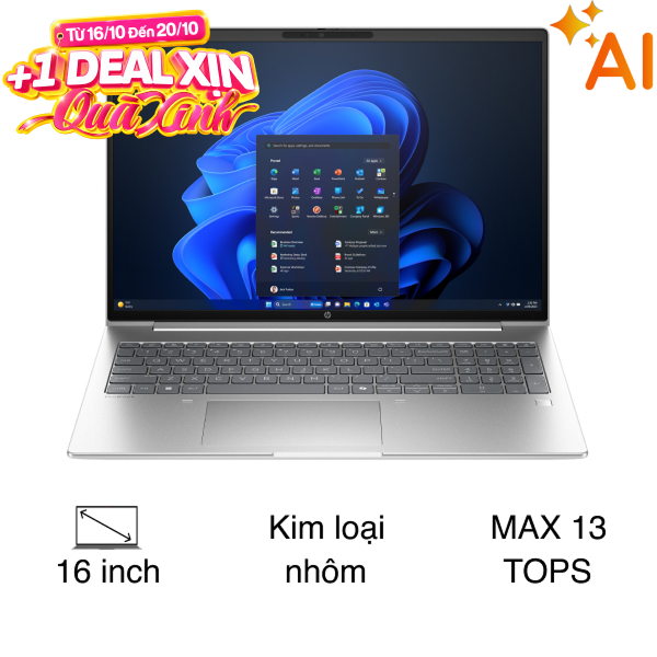 Laptop HP Probook 4 G1i 16 - BQ5E4PT (Ultra 7 255H, 16GB, 512GB, WUXGA, Win11)