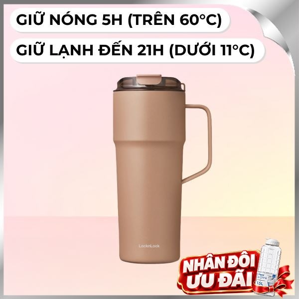 Bình giữ nhiệt Ceramic 750 ml Lock&Lock LHC4418CHO