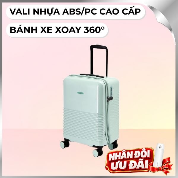 Vali kéo Lock&Lock LTZ901MIT 20 inch Xanh Bạc Hà