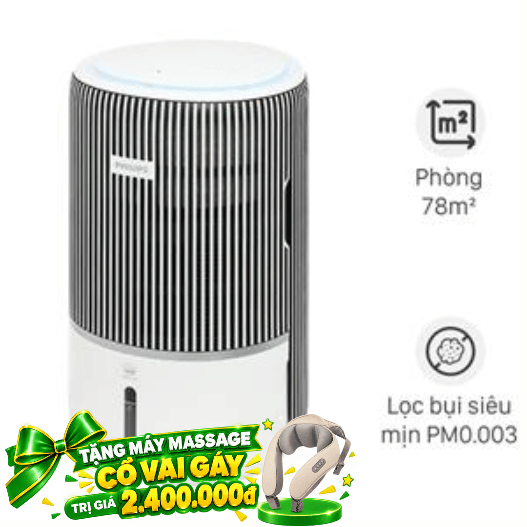 Máy lọc không khí tạo ẩm Philips AC3420/10 43W