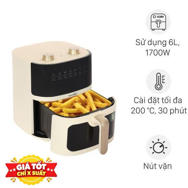 Nồi chiên không dầu Magic Eco 6 lít AC-161