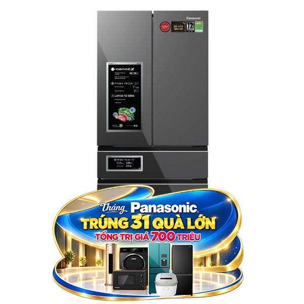 Panasonic Inverter 545 lít NR-YW590XJKV