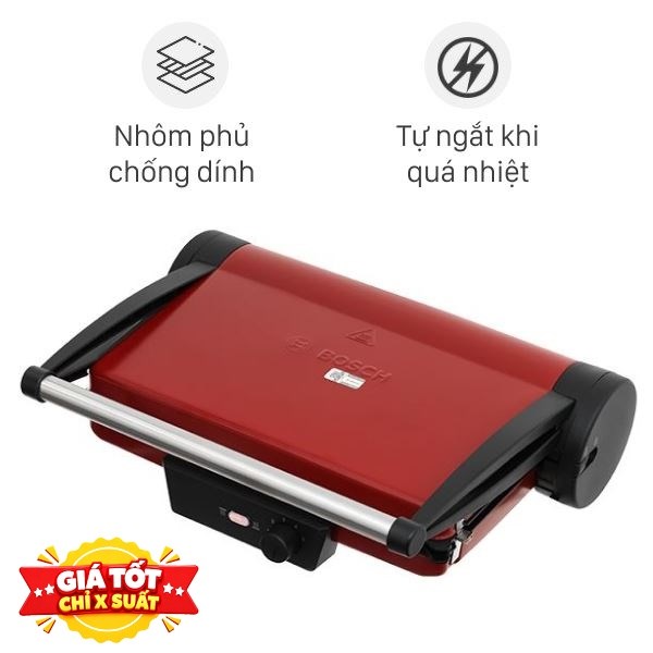 Vỉ nướng bếp điện Bosch 2000W TCG4104