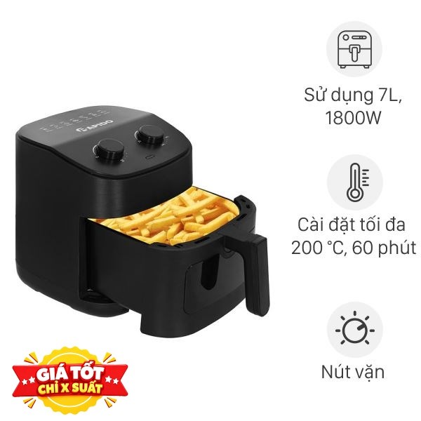 Nồi chiên không dầu Rapido 7 lít RAF-7.0M4 2M