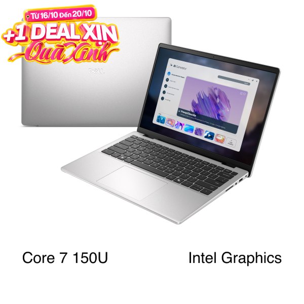 Laptop Dell 14 DC14250 - 71083580 (Core 7 150U, 16GB, 512GB, Full HD+, OfficeH24+365, Win11)