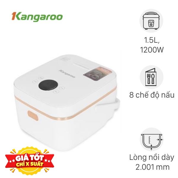 Nồi cơm điện cao tần Kangaroo 1.5 lít KGRC15IH3G