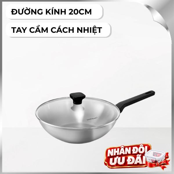 Chảo inox sâu đáy từ Lock&Lock CSW2823IH