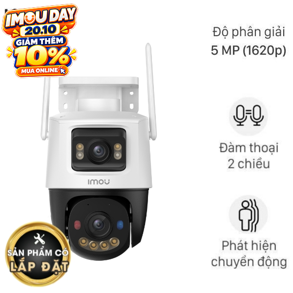 Camera IP Ngoài trời 360 Độ 5MP IMOU Cruiser Dual 2 S7XEP-10M0WED