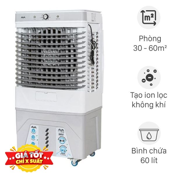 Quạt điều hòa AVA RPD-200 200W Trắng - Xám