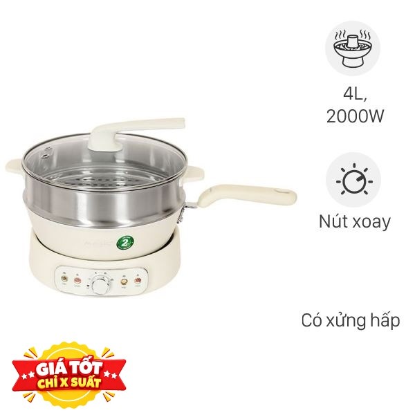 Nồi lẩu hấp đa năng Magic Eco AC-284 4 lít