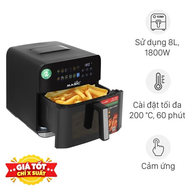 Nồi chiên không dầu Magic Eco 8 lít AC-162