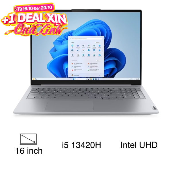 Laptop Lenovo ThinkBook 16 G9 IRL - 21US008FVN (i5 13420H, 16GB, 512GB, WUXGA, Win11)