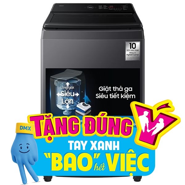 Máy giặt Samsung Ecobubble Inverter 17 kg WA40F17E7CSV