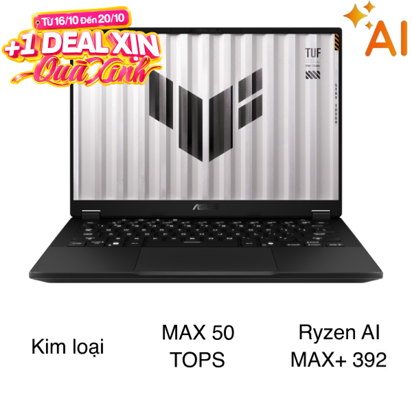 Laptop Asus TUF Gaming FA401EA - RG034W (RYZEN AI MAX+ 392, 64GB, 1TB, WQXGA 165Hz, Win11)