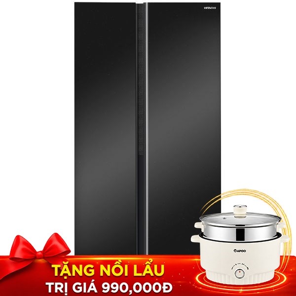 Tủ lạnh Hitachi Inverter 656 lít Side By Side HRSN9713ESUVN